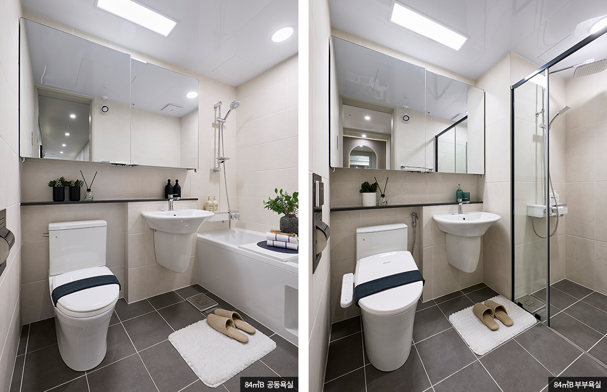 동래 반도유보라 모델하우스 84B 타입 욕실 인테리어